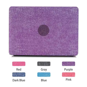 

Jean Pattern Leather Hard Case Cover Sleeve for MacBook 12"Air Pro 11" 13"15"Retina A1398 A1278 A1502 A1466