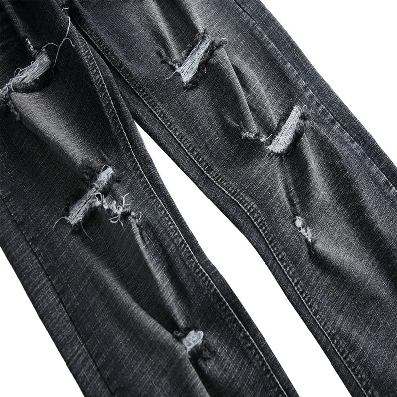 Большой Размеры Для мужчин джинсы Harajuku Фитнес уличная рок пустое отверстие брюки брюки Винтаж Горячие Штаны со скидкой