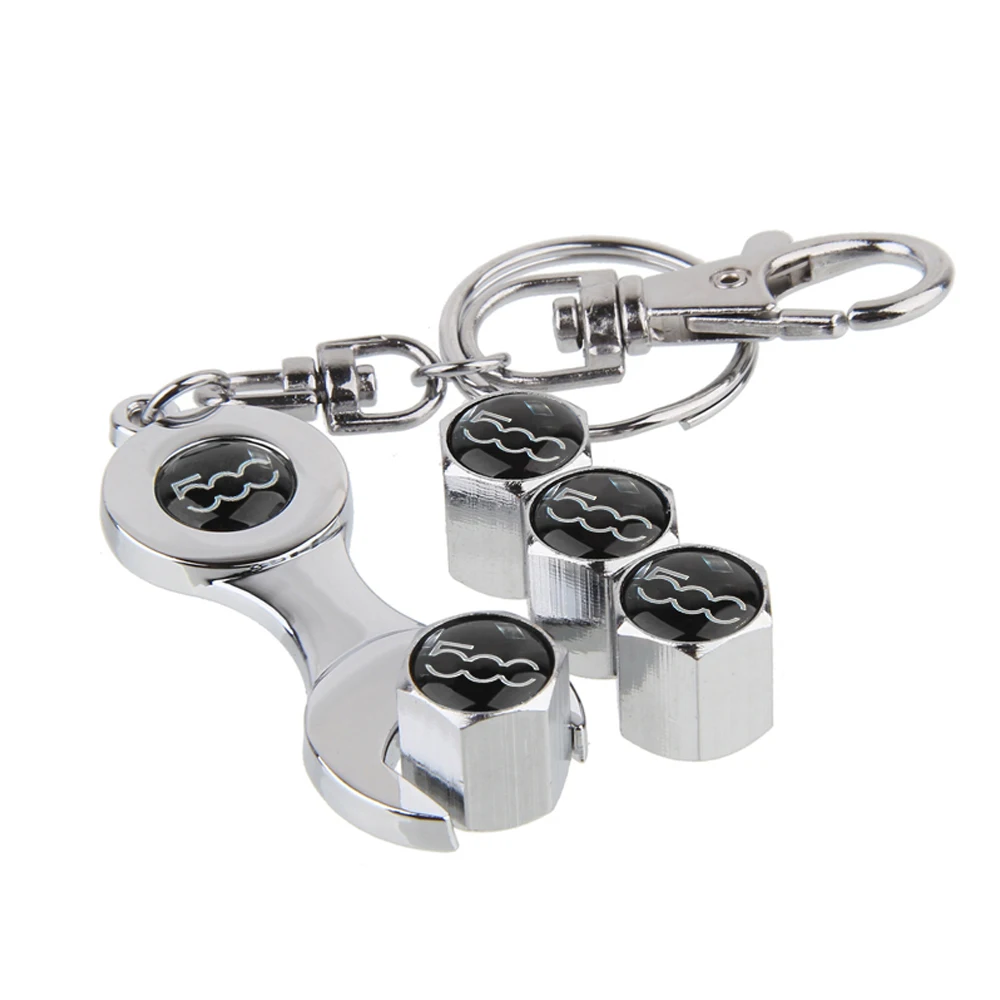 

Car Accessories Wheel Tire Stem Air Valve Cap for FIAT 500 Punto Stilo Bravo Ducato Freemont Linea 124 Palio 500X 500L Panda 595