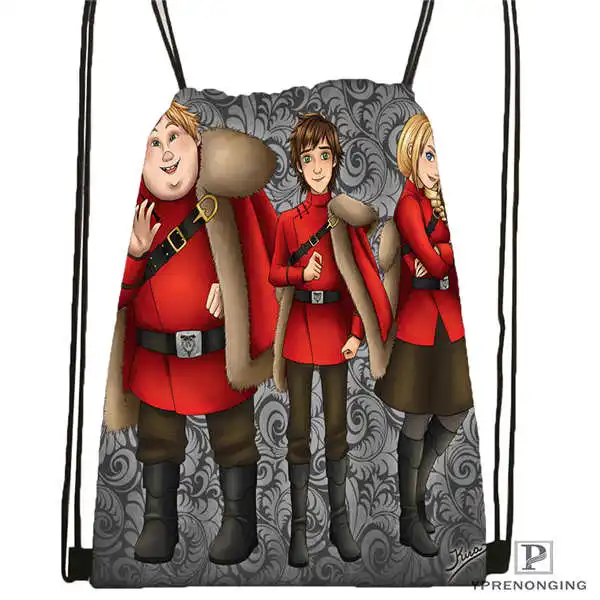 Drawstring Backpack Custom hufflepuff походная сумка на шнурке милый рюкзак для детей(черная спинка) 31x40 см#180611-03-127 - Цвет: Drawstring Backpack