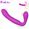 Khalesex Strapless Strapon Dildo Vibrator for Women 30 Speeds Silicone G Spot Clitoris Double Vibrating Adult Sex Toys for Woman 1