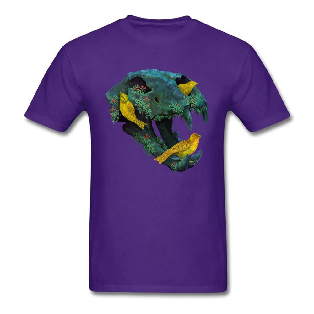 Three Little Birds Funny Men's Top T-shirts Round Collar Short Sleeve Cotton Fabric Tops Shirt Casual Tee Shirt Three Little Birds purple