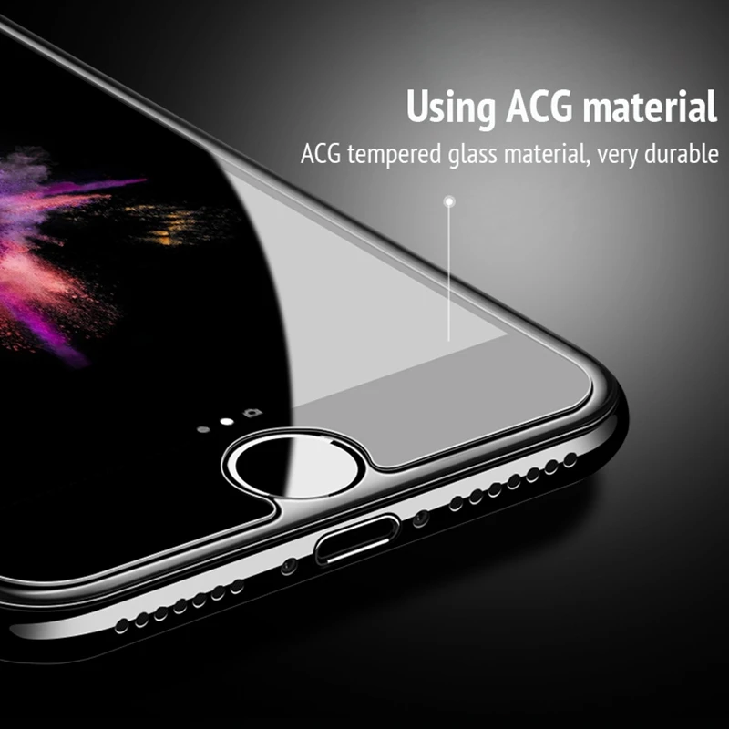 Нано закаленное стекло для iphone XR X XS MAX 7 8 6 6s Plus 5 5s 5C SE 4 4s передняя защита экрана с