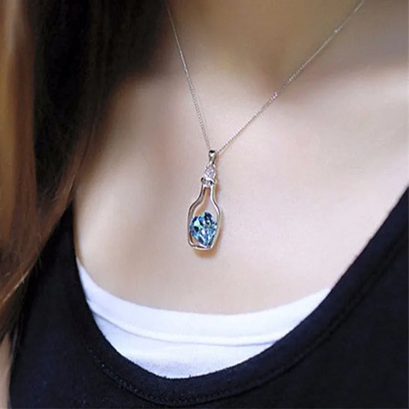 KISSWIFE-2018-New-Design-High-Quality-Lowest-Price-Women-Necklace-Fashion-Popular-Love-Drift-Bottles-Blue