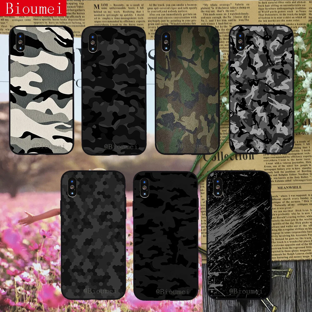 

Phone case for iphone XR case Camouflage color Soft TPU Cover Coque for iphone XS XS Max 7 8 5 5S 6 6S Plus X 47