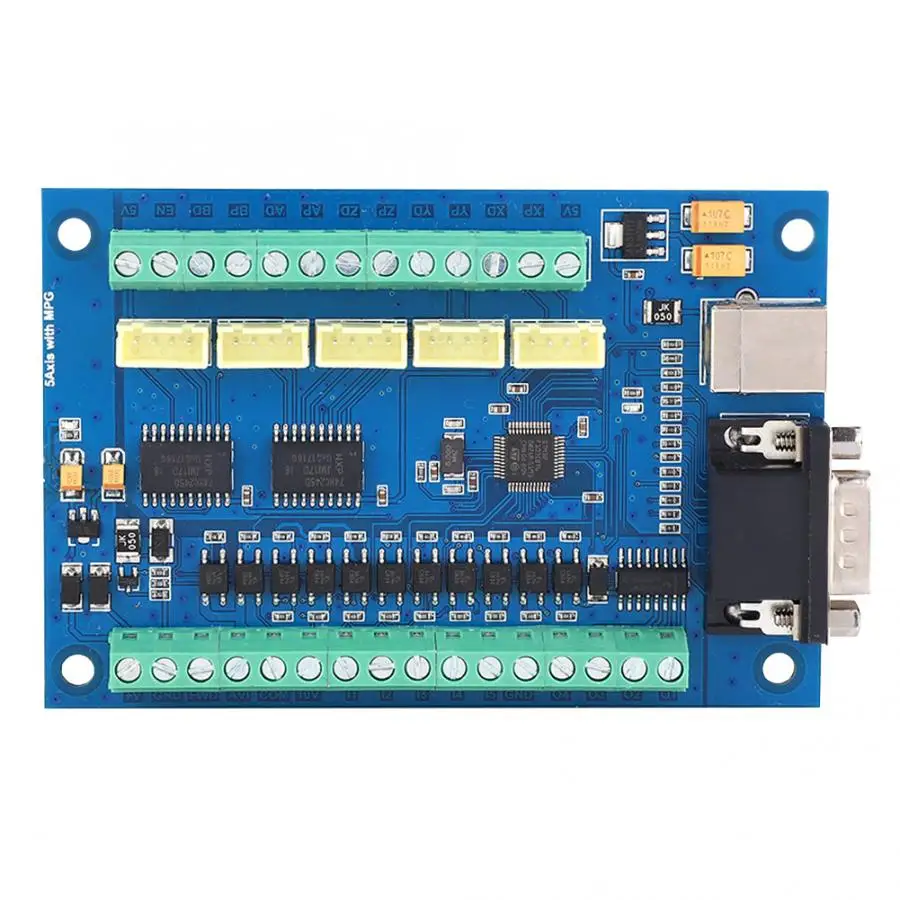 12 24V MACH3 USB 5 Ось 100 кГц контроллер движения плата для гравировки с ЧПУ|Драйвер