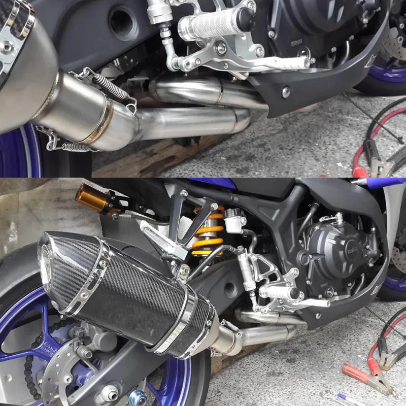 Для Yamaha R25 R3 MT 03 полная выхлопная система Link Mid Pipe Brand New 304 нержавеющая сталь 51 мм
