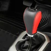 Para Jeep Renegade 2015 2016 2017 Cubierta Del Engranaje Perilla del Cambio de Engranaje cosida A Mano Estera Coche Que Labra la Decoración de Interiores para Jeep