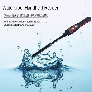 Günstig Neue Design RFID FDX-B/FDX-A/HDX 134,2 KHz Stick Ohr Tag Wasserdichte Reader Für Haustiere/arowana/ Fisch Microchip