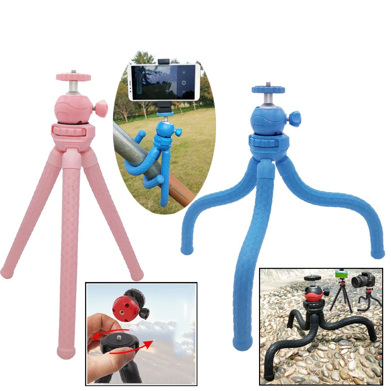

Portable Tripod Flexible Octopus Travel Mini Mobile Phone Tripod Bracket Monopod Phone Holder For iPhone DSLR Camera Gopro