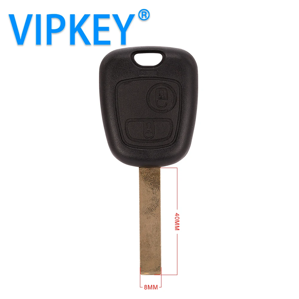 

2 Buttons Replacement Car Key Case Shell Blank with Groove For Citroen C2 C3 C4 C6