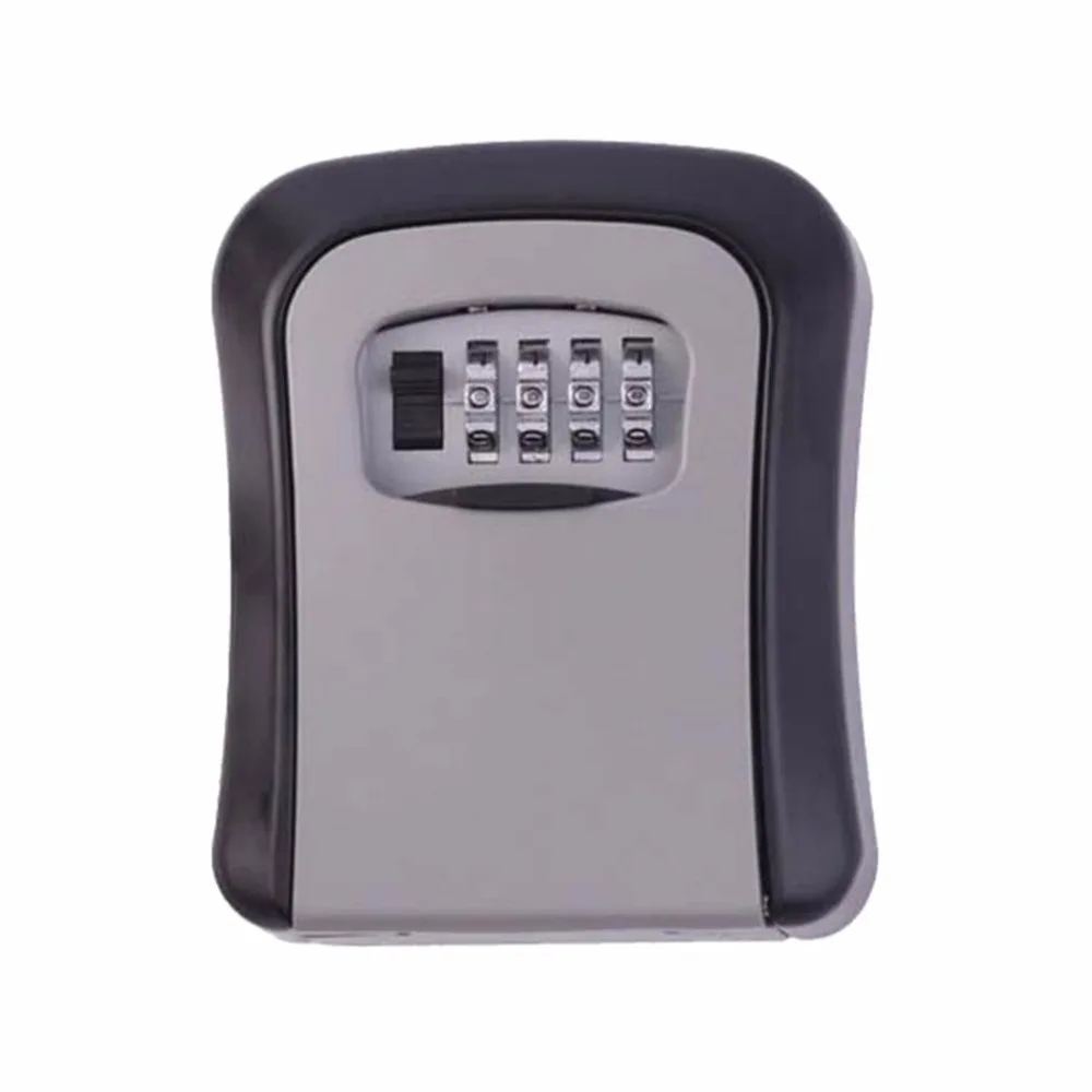 Outdoor Safe Key Box Key Storage Organizer With 4 Digit Wall Mounted Combination Password Keys Hook Organizer Boxes