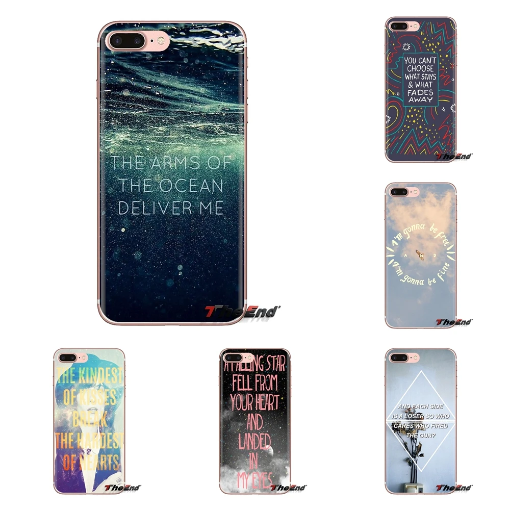 Florence And The Machine quote Art For Xiaomi Redmi 4A S2 Note 3 3S 4 4X 5 Plus 6 7 6A Pro Pocophone F1 Transparent TPU Bag Case |