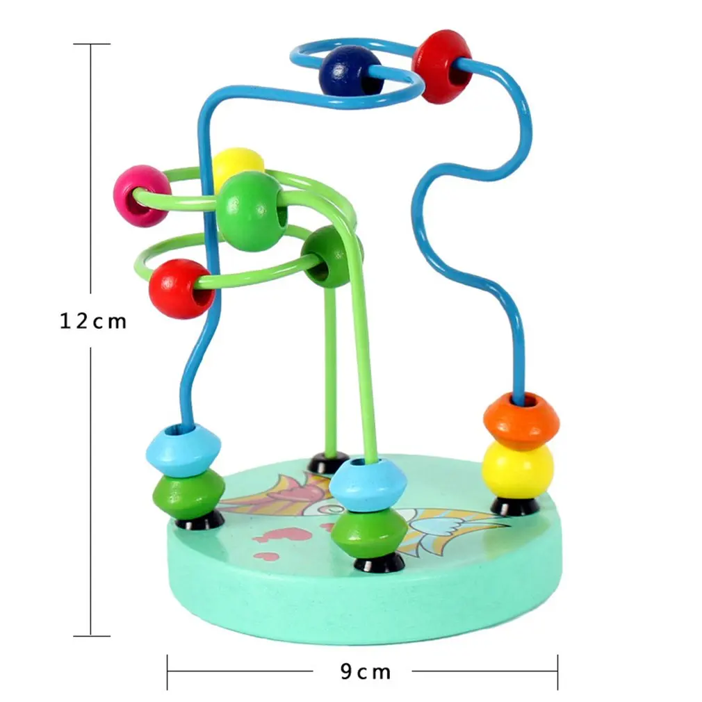 Новая высококачественная детская цветная игра Боулинг для раннего детского развития вокруг бисера игры деревянная мини маленькая бусина животных пазл, игрушки для детей подарок
