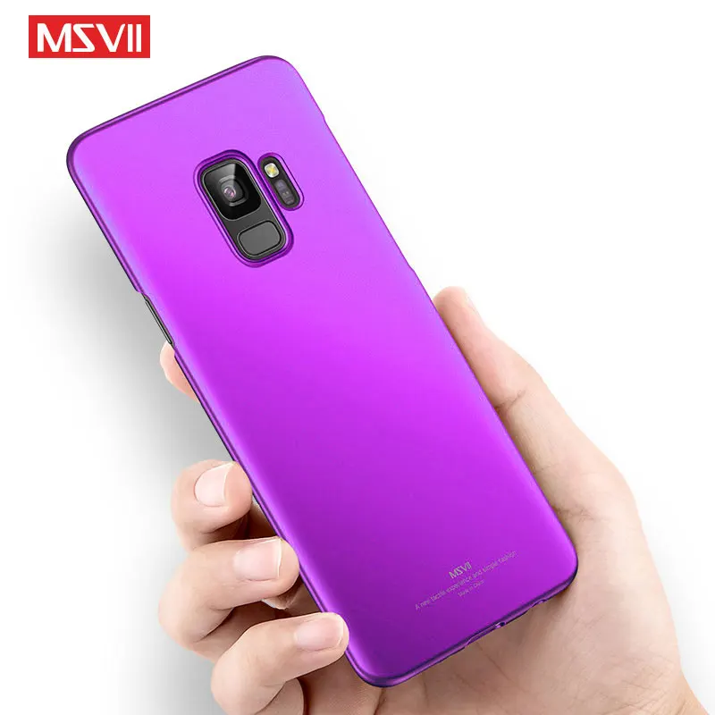 Для samsung Galaxy S9 чехол Msvii Тонкий матовый для Plus Чехол Жесткий PC s |