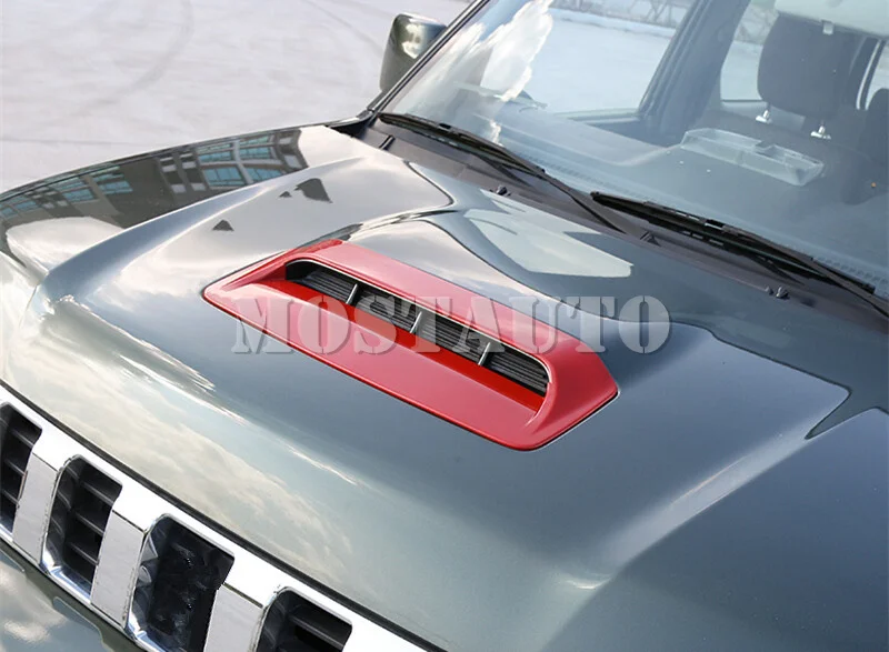 ABS Хромированная передняя Крышка вентиляционного отверстия для Suzuki Jimny 2012- 1 шт. черный/серебристый/красный