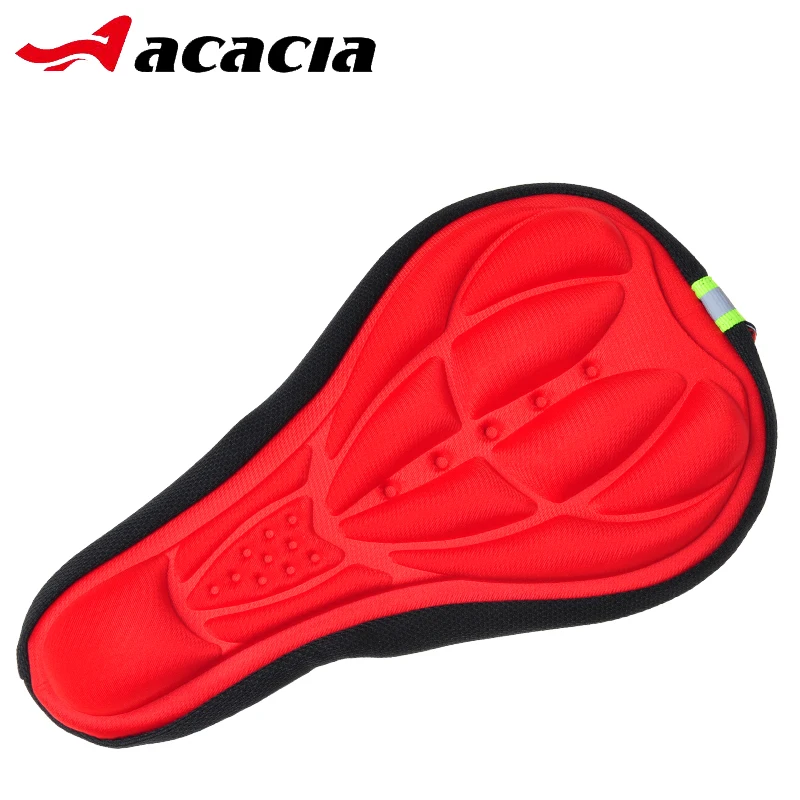 

Reflective Strap Design Bicycle Seat Mat Cover Comfortable Cushion Soft Bike Seat Cover For Bike Seat Cushion Bike Accessories
