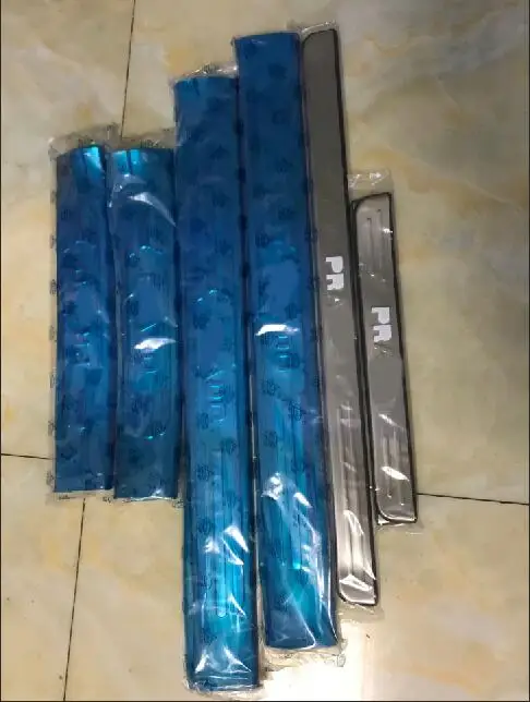 

Car Styling for Toyota land cruiser prado fj120 accessories 03-09 auto door sill protector sills scuff plate guard thresholds