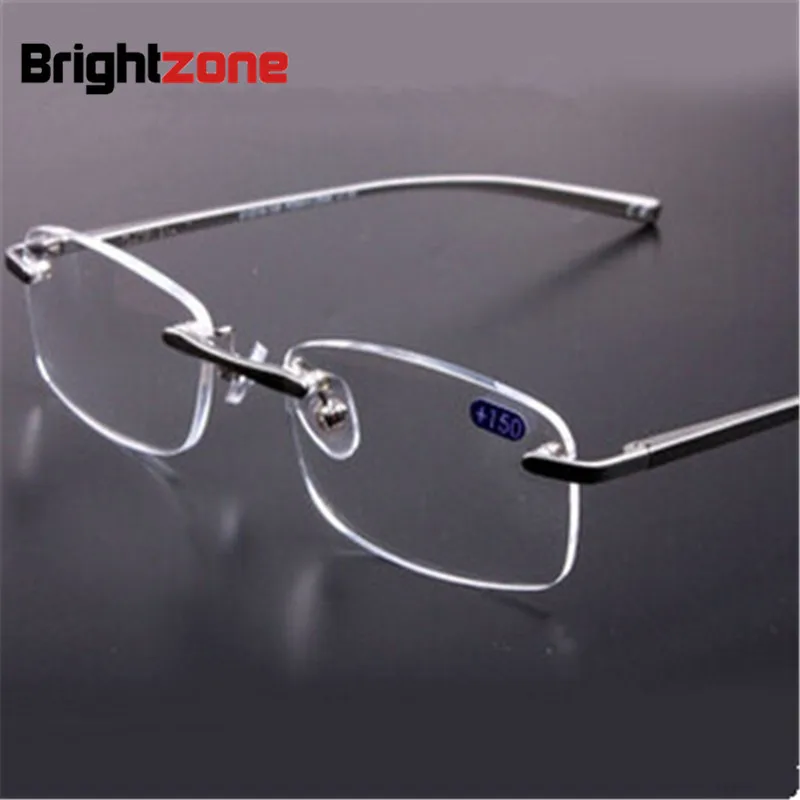 

Brand men and women aluminum alloy light reading glasses optical frame prescription eyeglasses frame +150.+200.+250.+300 +3.50