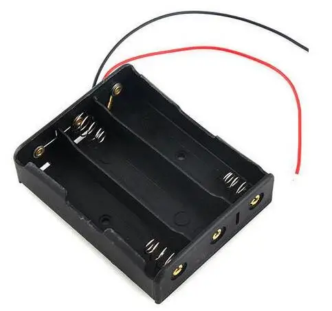 Черный пластиковый ящик для хранения батарей 1x2x3x4x18650 чехол 1 2 3 4 слота DIY зажим