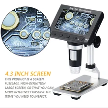 1000x2,0 Мп цифровой электронный микроскоп 4," ЖК-дисплей Дисплей VGA микроскоп с 8 светодиодный подставка для материнская плата(PCB), ремонт