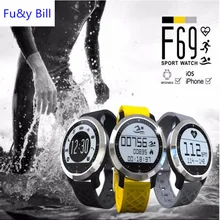 Фу & Y Билл F69 Bluetooth Smart Браслет наручные для Носимых устройств на Android монитор сердечного ритма Смарт-Браслет фитнес-трекер