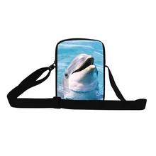 Дизайн, сумка-мессенджер для девочек с милым рисунком дельфина, маленькие сумки для леди, модная сумка через плечо для шоппинга, отдыха