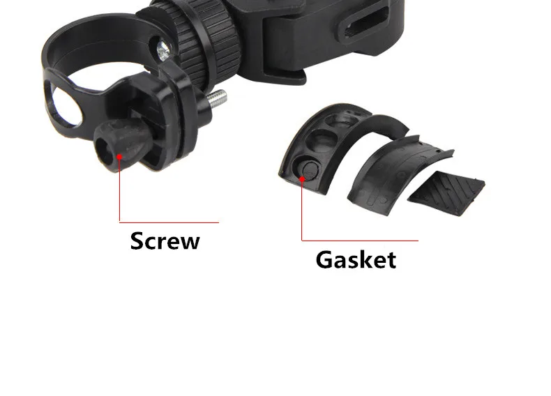 Excellent Bicycle handlebar lamp holder 360 degree rotating flashlight bracket plastic clip mountain bike front bracket 2 Excellent Bicycle handlebar lamp holder 360 degree rotating flashlight bracket plastic clip mountain bike front bracket 2