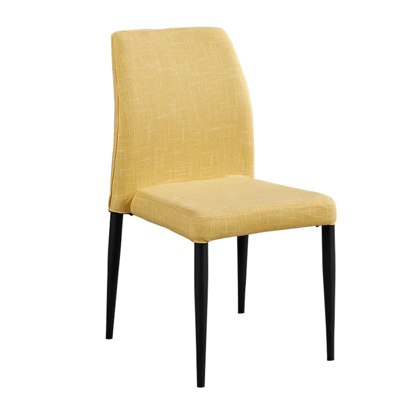 Nordic fashion simple modern fabric dining chair hotel restaurant chair removable stackable backrest chair Nordic fashion simple modern fabric dining chair hotel restaurant chair removable stackable backrest chair