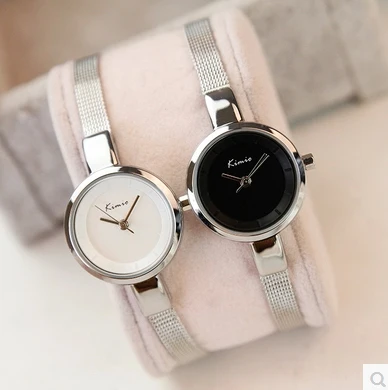 

KIMIO Brand Small Dial Watches Women Woven Mesh Band Quartz Luxury Women's Watches Simple Casual Ladies WristWatches Femme Clock