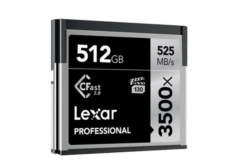 Lexar 3500x высокоскоростная карта памяти 525 МБ/с./с CFast 2,0 профессиональная карта 64 ГБ 512 ГБ 128 ГБ 256 ГБ для Full HD 4K видеокамера