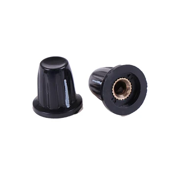 

10pcs Bakelite Potentiometer Knob Hole: 4MM For WH5 WXD3-13 K17-01 Potentiometer Knob Hole: 4MM High:17mm