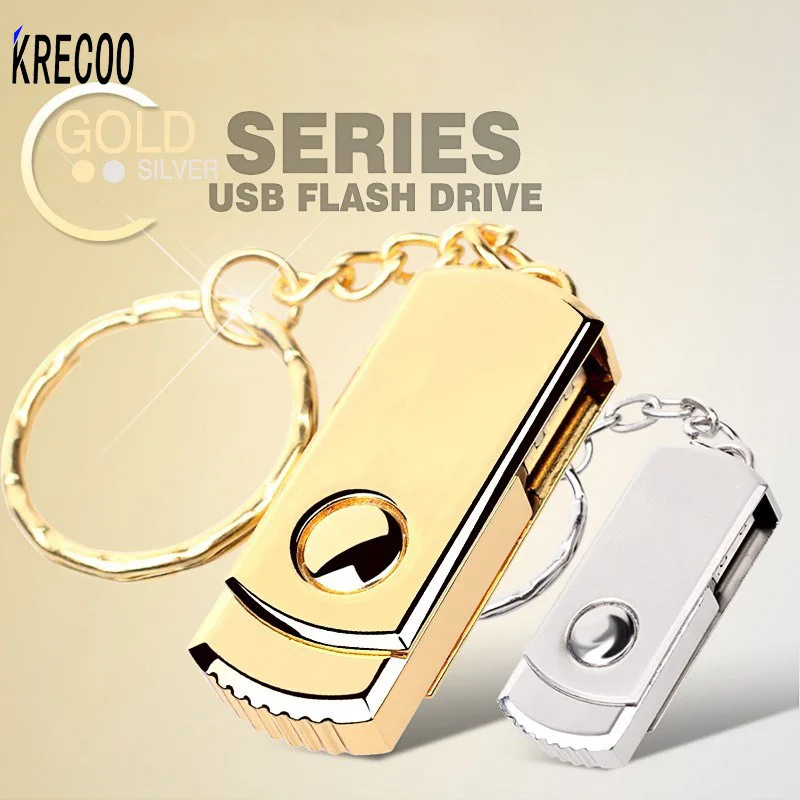 KRECOO New Waterproof High speed Key ring Metal Computer USB Flash