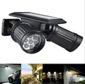 Doppel Solar Scheinwerfer Außen lampe LED Beleuchtung Garten Licht mit motion detektor-in Outdoor-Wandlampen aus Licht & Beleuchtung bei