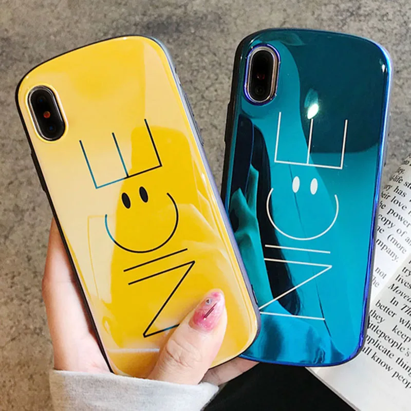 Чехол со смайликом для IPhone X XS MAX XR 8 7 6 S s Plus чехлы с силиконовой задней крышкой