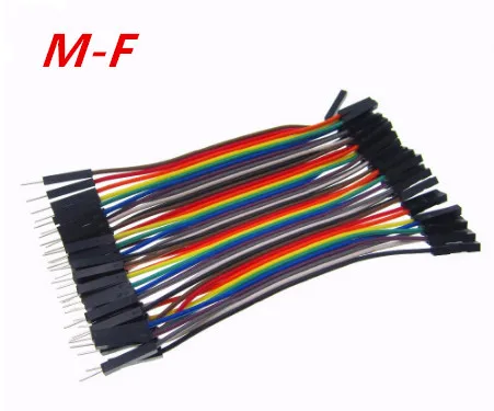

HAILANGNIAO 1lot=40pcs/lot 10cm 2.54mm 1pin feMale to Male jumper wire Dupont cable