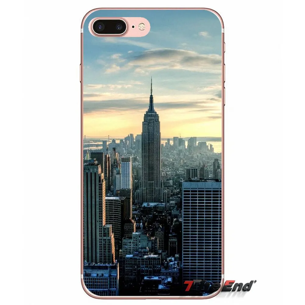 Мягкий чехол New York City Sunrise Haze для Huawei Honor 5A LYO L21 Y6 II Compact Y5 2 Y5II Mate 10 Lite Nova 2i