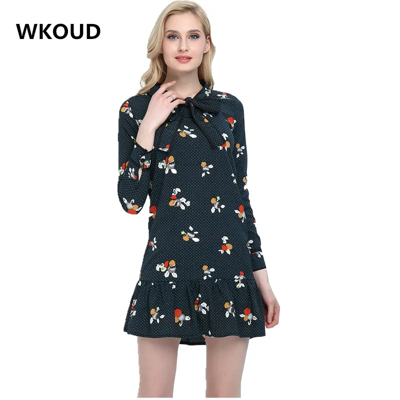 WKOUD/платье для беременных больших размеров модные шифоновые платья с рисунком