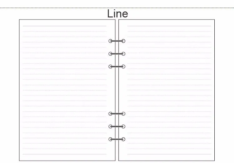 Fromthenon A5A6A7 печатная бумага для Dokibook спиральный блокнот планировщик Еженедельный дневник пустые сетчатые страницы для Filofax офисные принадлежности