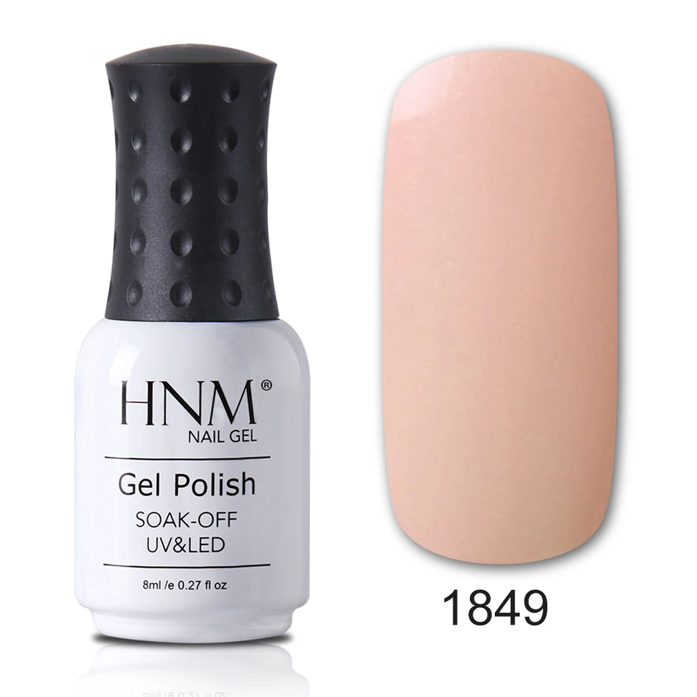 HNM 8 мл гель для ногтей телесного цвета УФ светодиодный Гель-лак для ногтей элегантный Гель-лак Полупостоянный лаковый клей Гибридный лаковый гель - Цвет: 1849