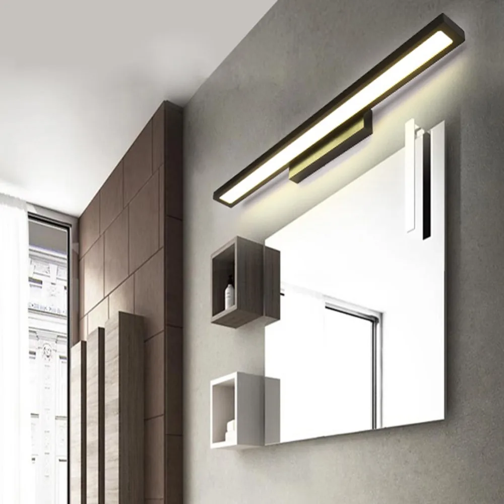 Inimalist светодиодный светильник-зеркало, настенный светильник, современное бра, водонепроницаемое освещение для помещений 8 Вт 12 Вт, домашний декор, макияж, ванная комната, санузел, дуга