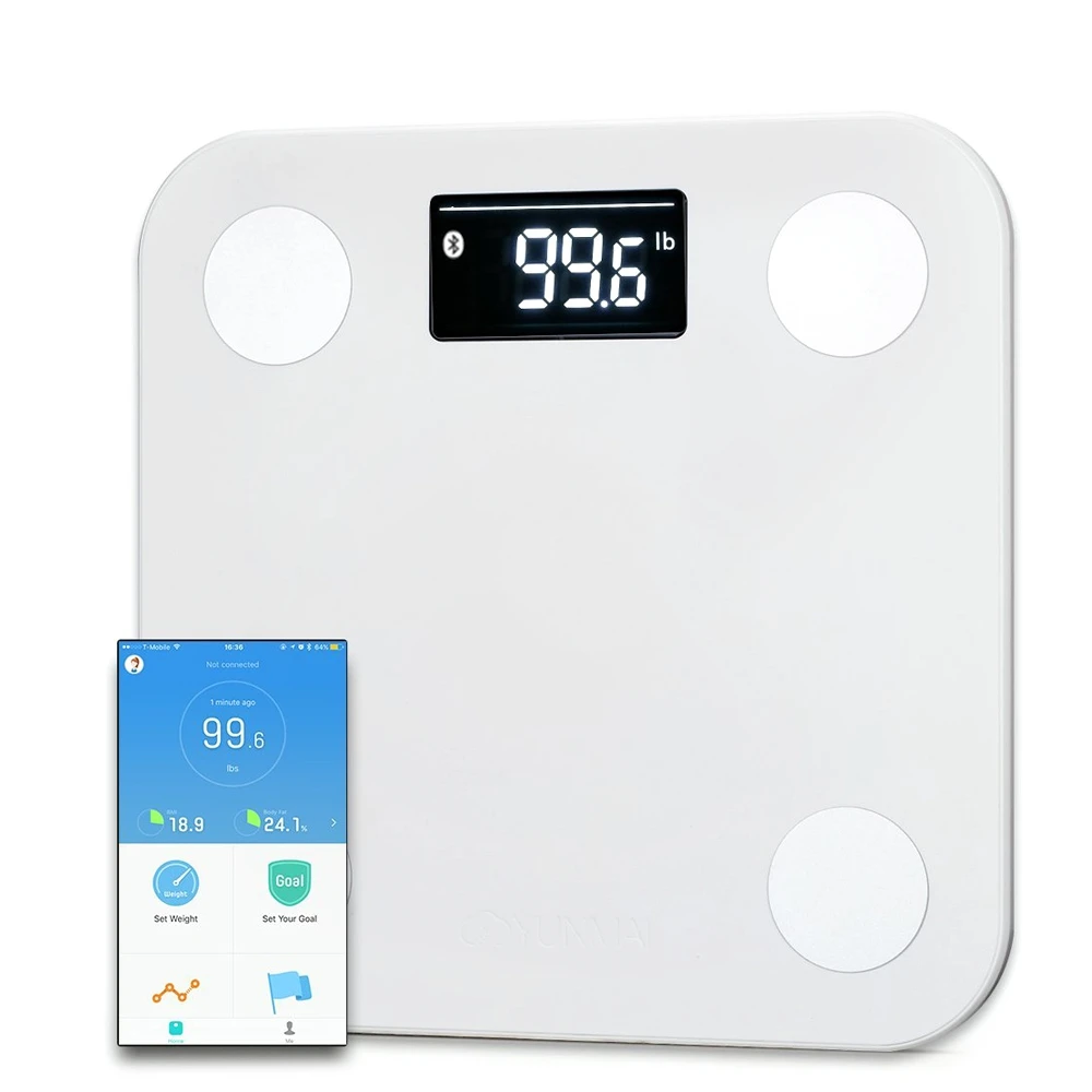 

Mini Smart Fat Scales Household Bathroom Digital Scale BMI Data Analysis Weighing Tool APP Electronic Health Scale
