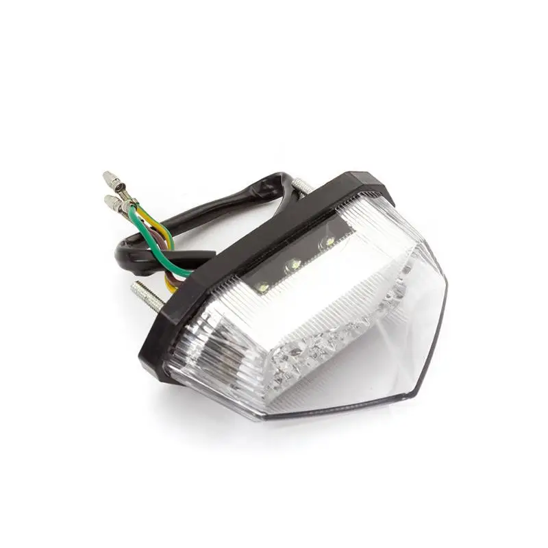 1 шт. светодиодный светильник указателя поворота для мотоцикла s мотоциклетный индикатор задний тормозной светильник s стример мигающий для Harley противотуманный светильник Moto - Цвет: Белый