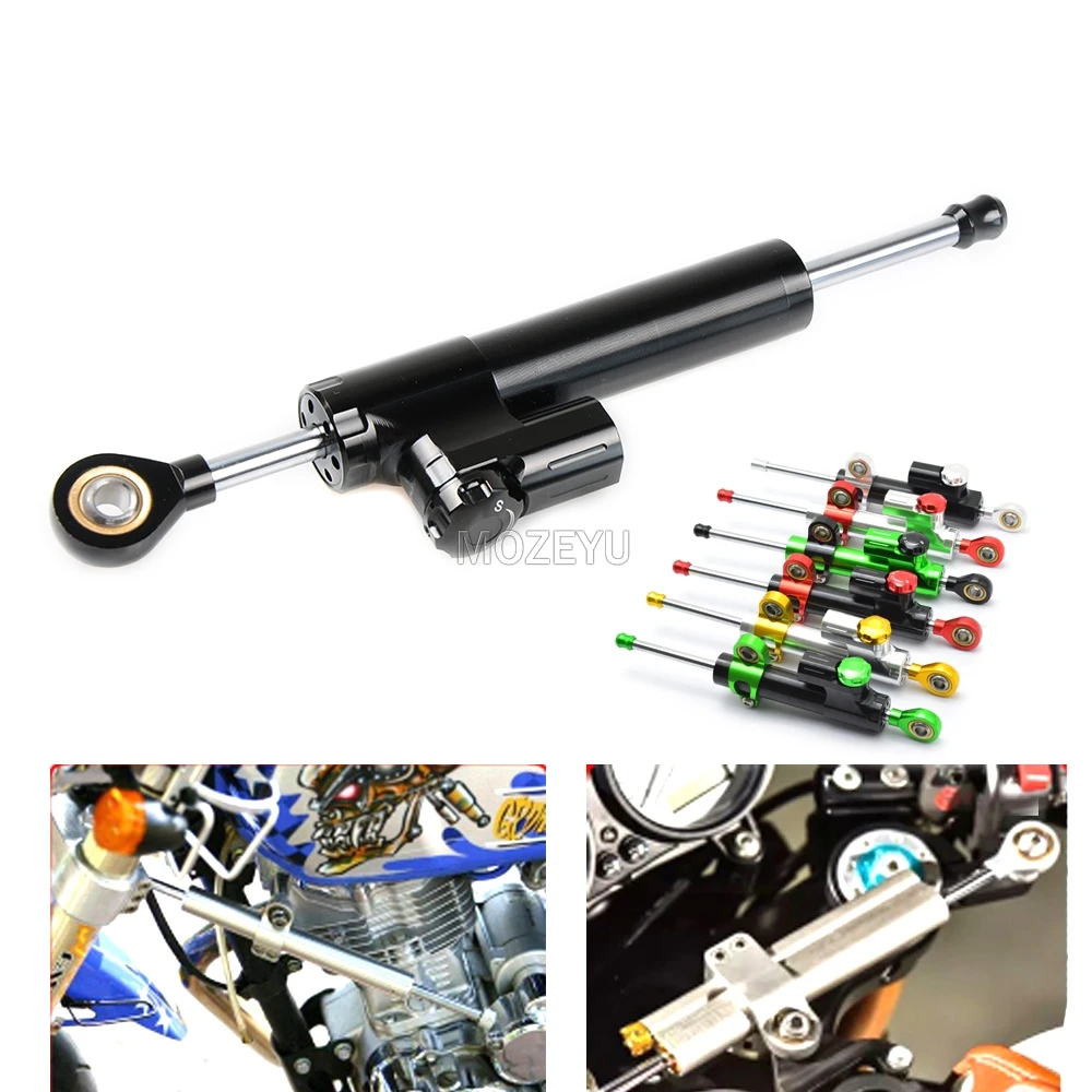 

CNC Universal Aluminum Motorcycle Damper Steering Stabilizer Safety Control For Yamaha MT09 MT07 YZF R1 R6 FZ1 XJR1300 MT-07