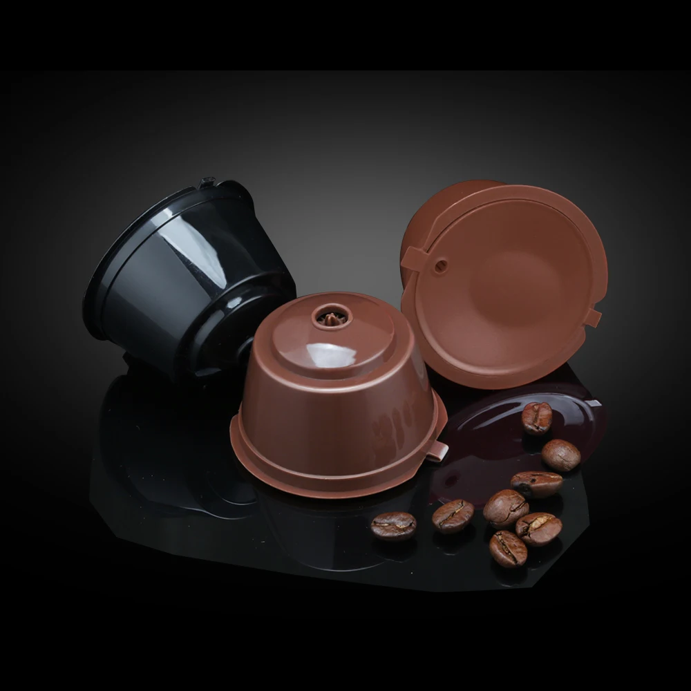 

1/3/4/6 Pcs Reusable Dolce Gusto Coffee Capsule,Plastic Refillable Compatible Dolce Gusto Coffee Filter Baskets Capsules