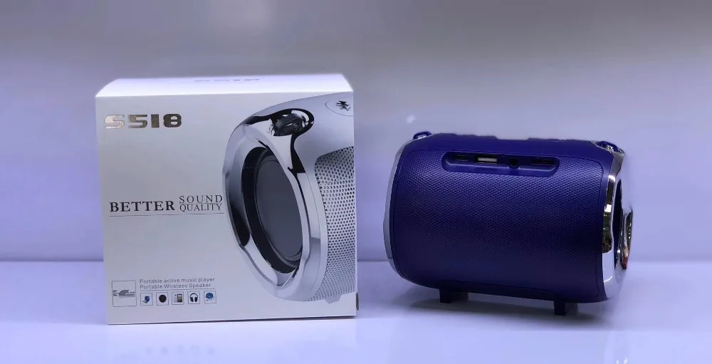 Открытый S518 Bluetooth динамик ремешок сабвуфер стерео беспроводной мини-динамик портативный поддержка FM/TF карта/дополнительный громкоговоритель
