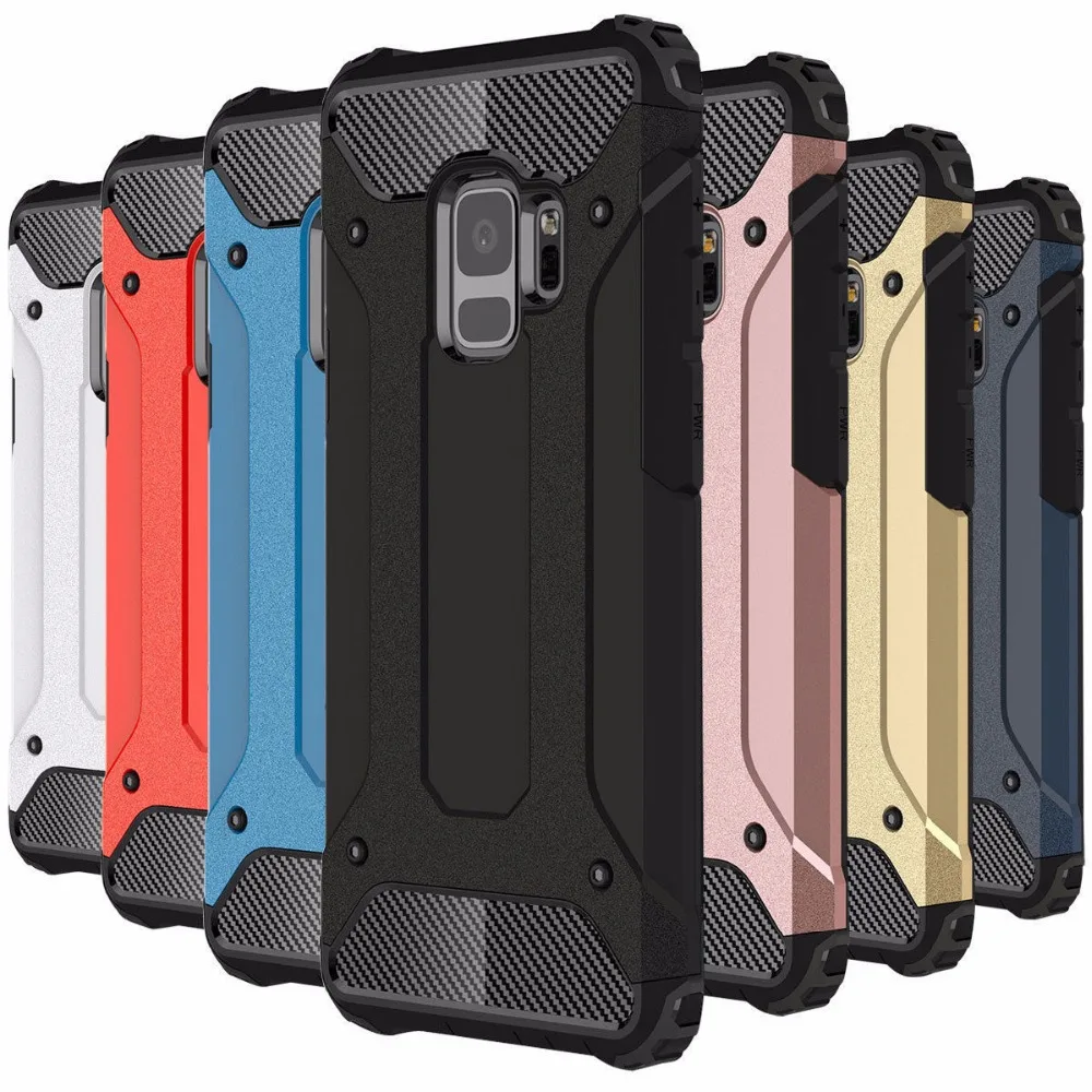 

Luxury Tough Durable Defender Armor Phone Case For Samsung Galaxy S10 S9 S8 Plus S7 S6 Edge S5 S10e Shockproof Protective Cover