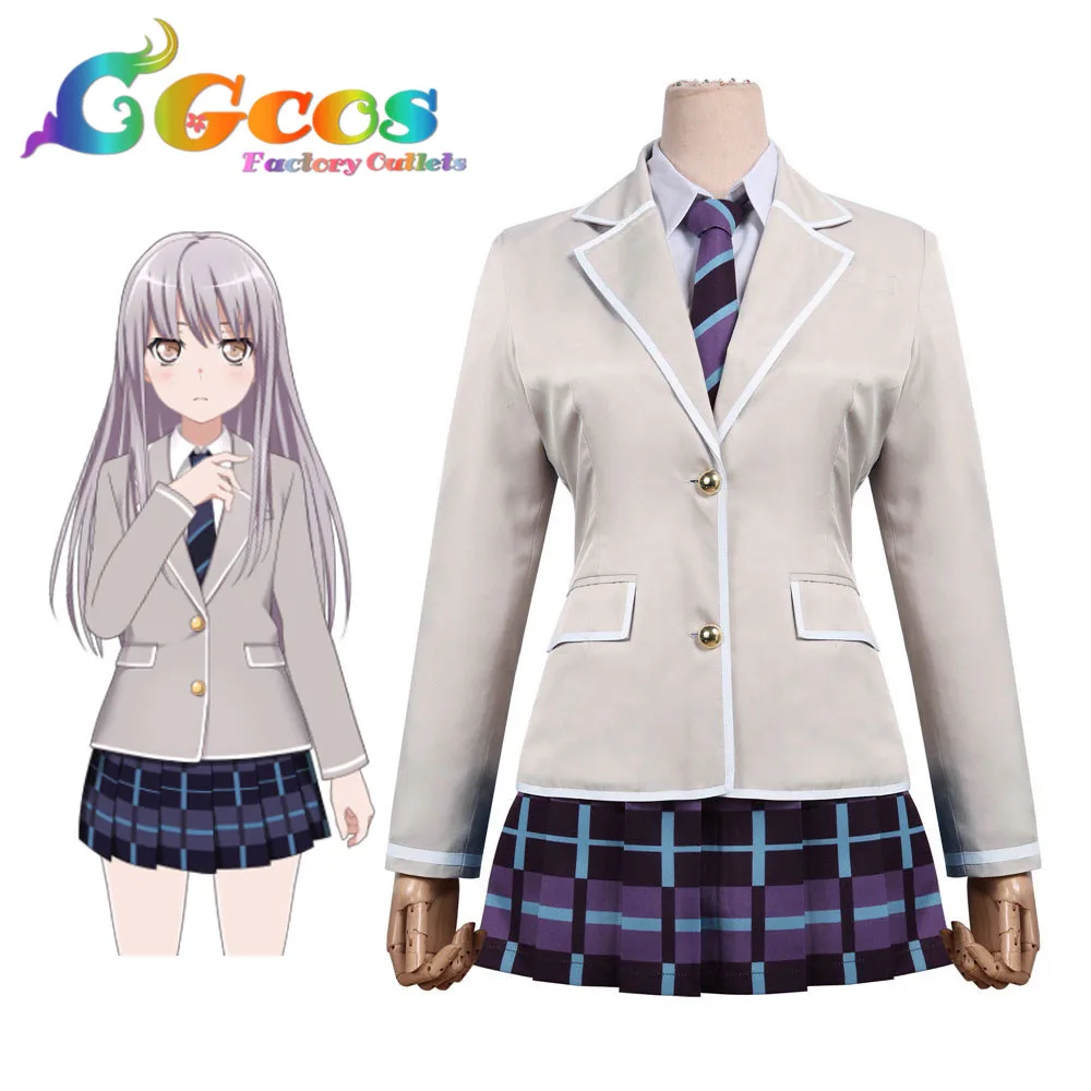 CGCOS Косплэй костюм Bang Dream! Roselia Hikawa Hina Платье Аниме Униформа Хэллоуин Аниме игра