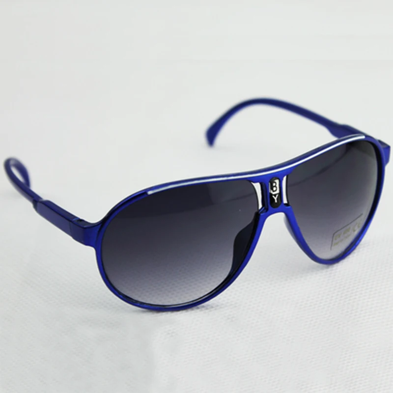 Новые милые модные детские очки для студентов с защитой от ультрафиолета для мужчин и женщин, детские солнцезащитные очки, Взрывные Модели - Цвет оправы: blue