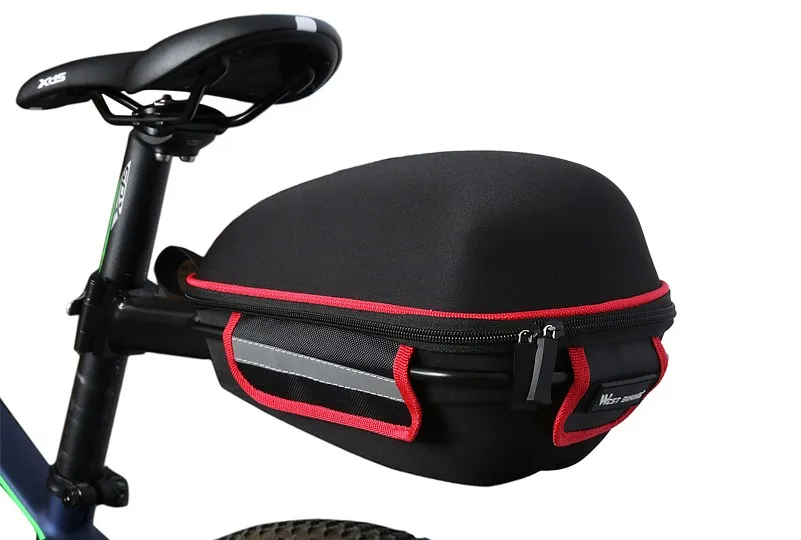 Excellent WEST BIKING Cycling Bag Bike Rear Bag Reflective Waterproof Rain Cover Mountain Bike Cycling Tail Extending Saddle Bicycle Bag 36